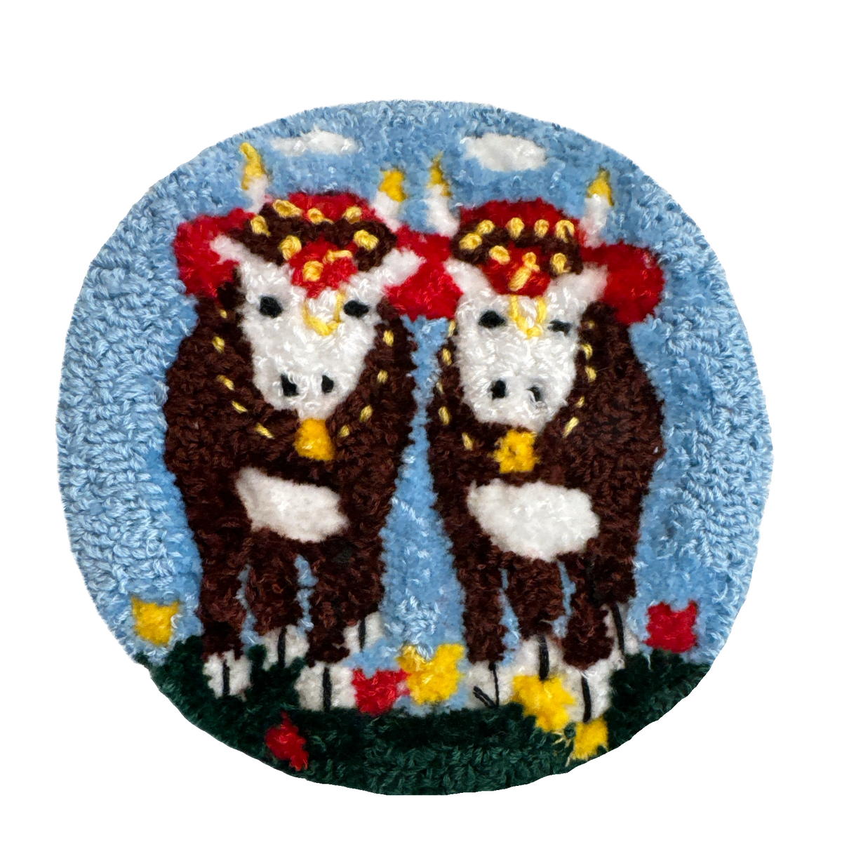 Needle Punch Coasters Kit - DIY Maud Lewis inspired Set of 4 Coasters