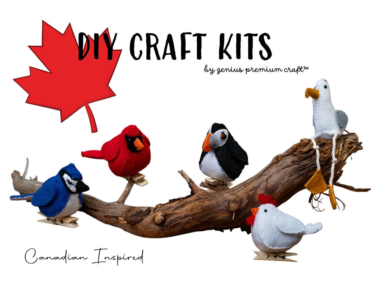 PUFFIN SEWING KITS - Create 2 Charming Puffins