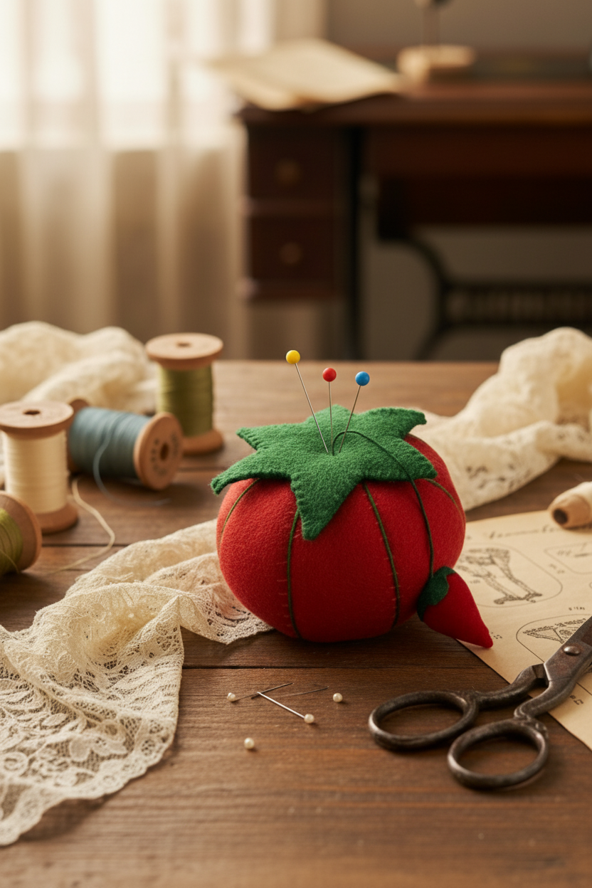 HEIRLOOM TOMATO PIN CUSHION SEWING KIT