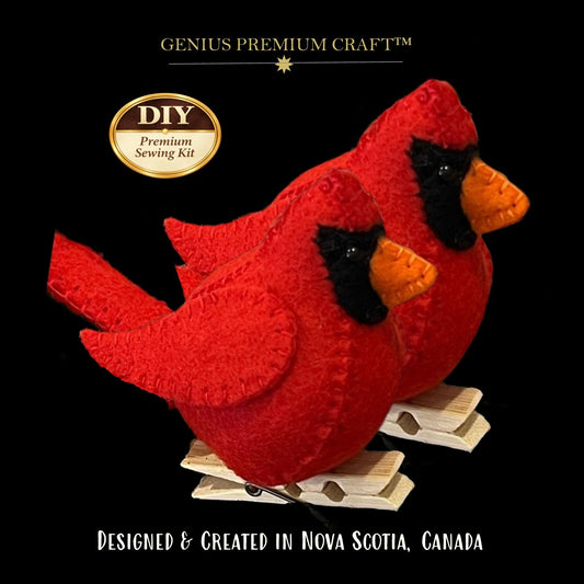 DIY Felt Cardinal Sewing Kit – Create 2 Beautiful Cardinals