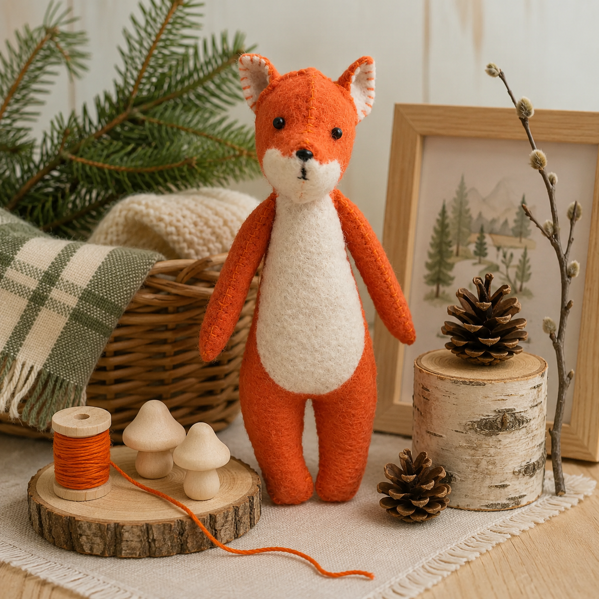 Felt Fox Sewing & Felting Kit