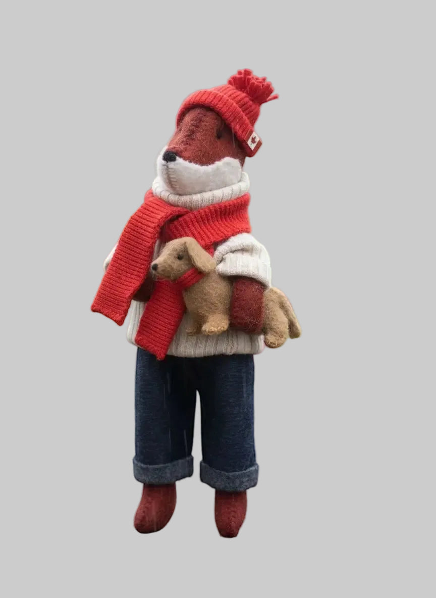 Fox + Pup Sewing Kits - wool/felt
