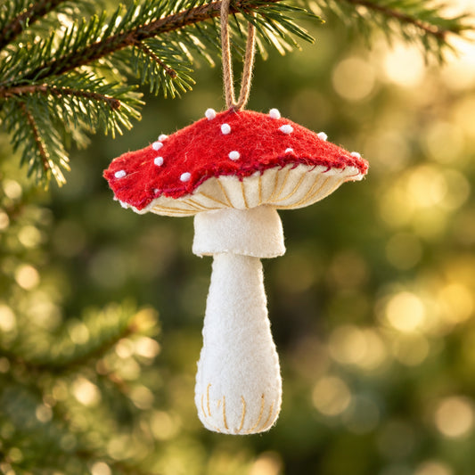 DIY MUSHROOM SEWING KIT - SINGLE RED MUSHROOM KIT