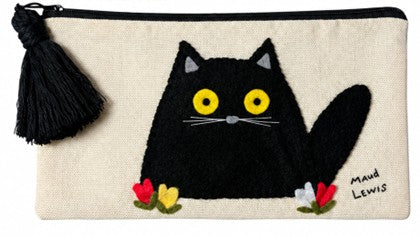 Maud Lewis Inspired  BLACK CATS & TULIPS THIS OR THAT BAG