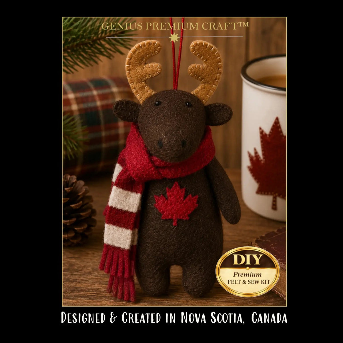 DIY Felt & Sew Moose Kit