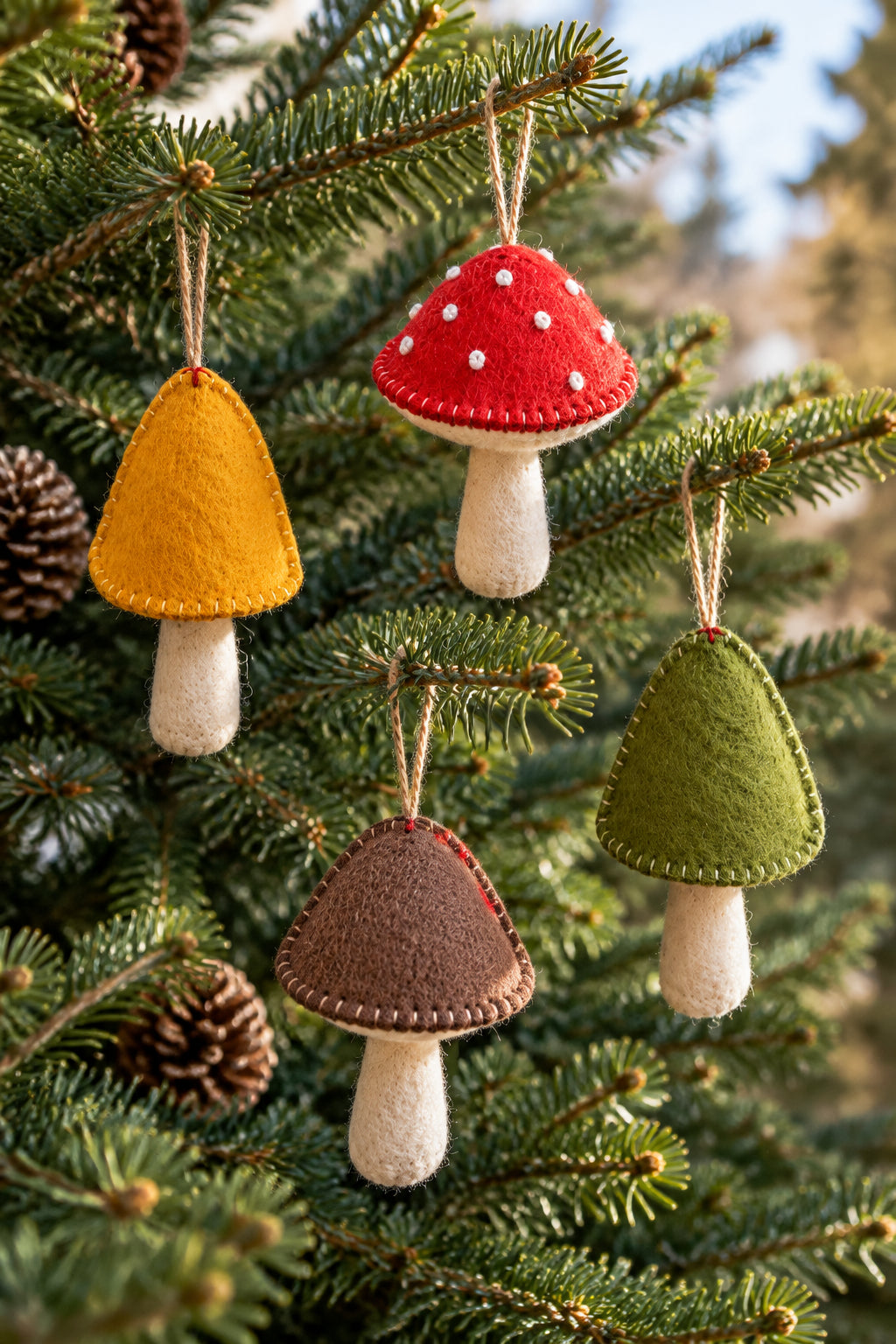 DIY MUSHROOM SEWING KIT - MAKE 4 MUSHROOMS