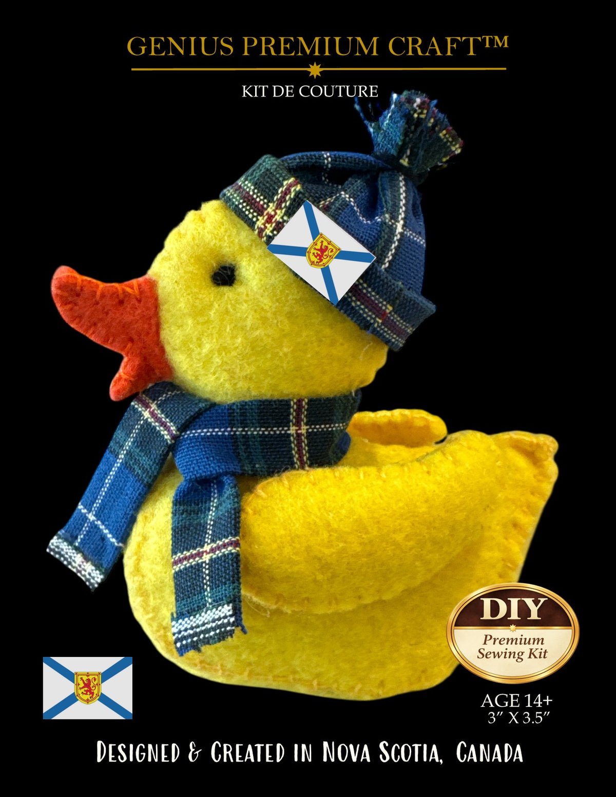 Duck Sewing Kit NS TARTAN BOX (EN/FR) – DIY Souvenir