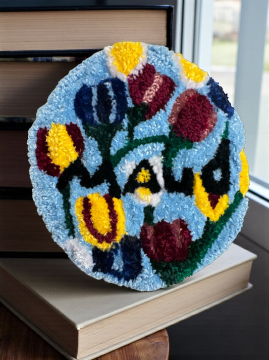 DIY Maud Lewis Tulip - Needle Punch Coaster Kit