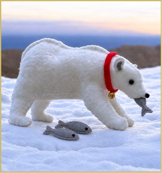 POLAR BEAR with Fish Sewing Kit