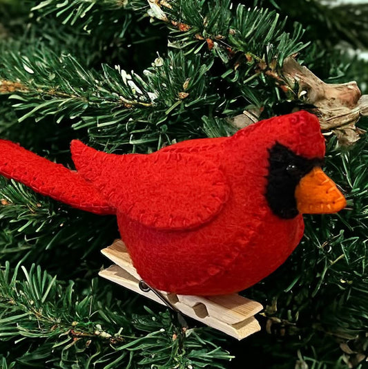 DIY Felt Cardinal Sewing Kit – Postcard Kit Ornament