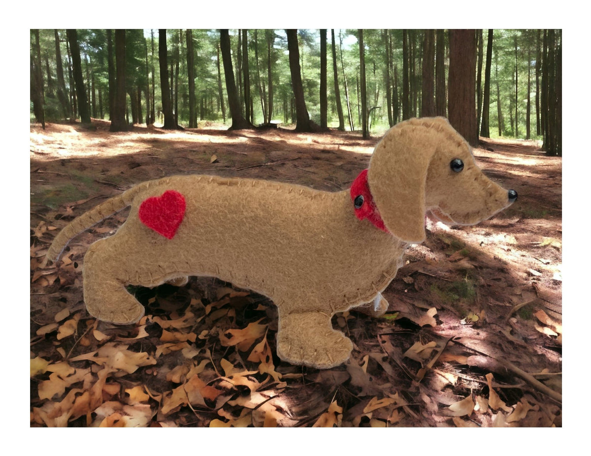 DIY Sewing Kit Felt Dachshund Dog