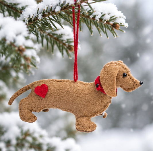 DIY Sewing Kit Felt Dachshund Dog