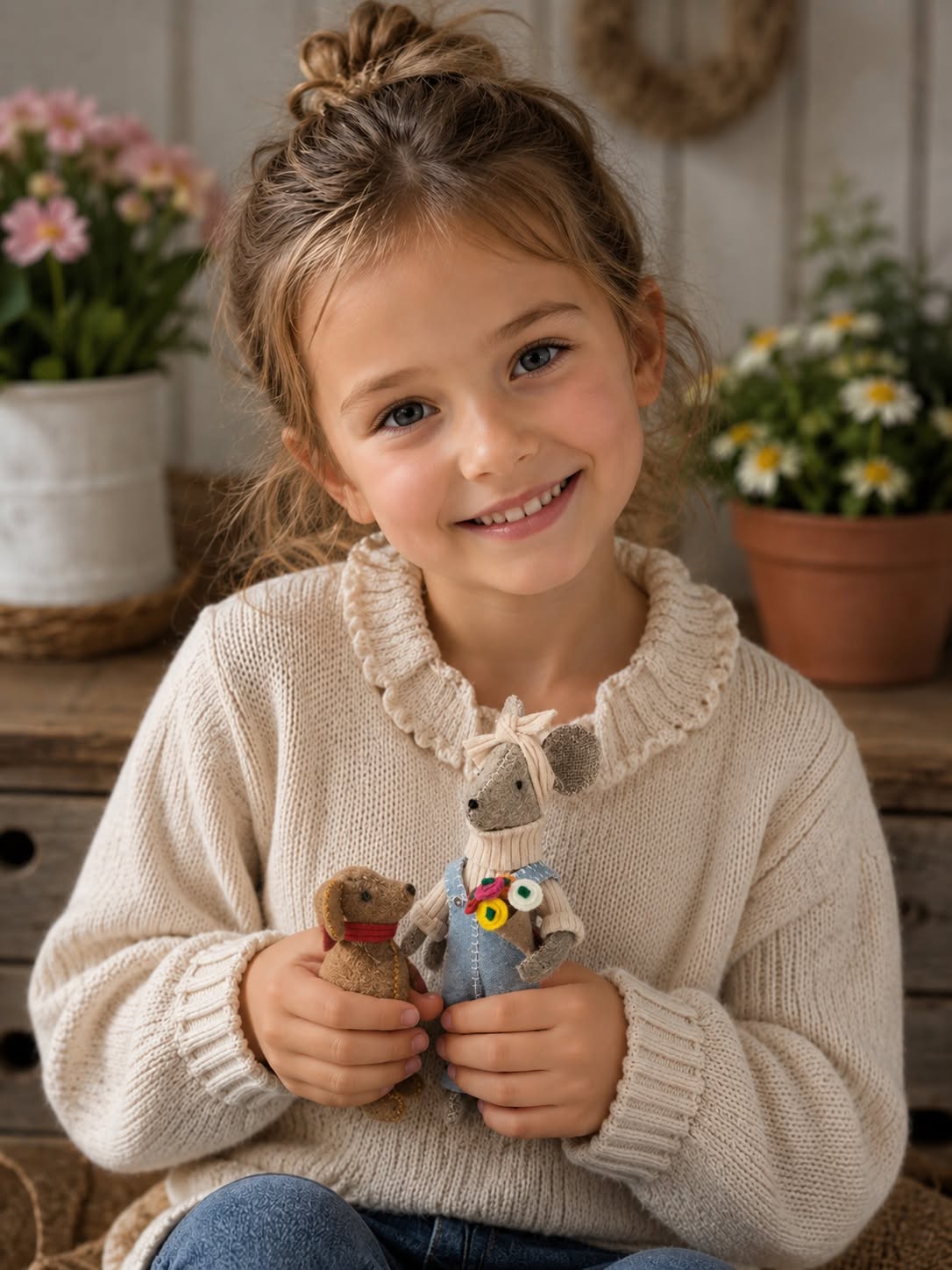 Market Day Mouse + Pup Sewing Kit
