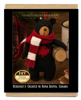 DIY Felt & Sew Canadian Logging Black Bear