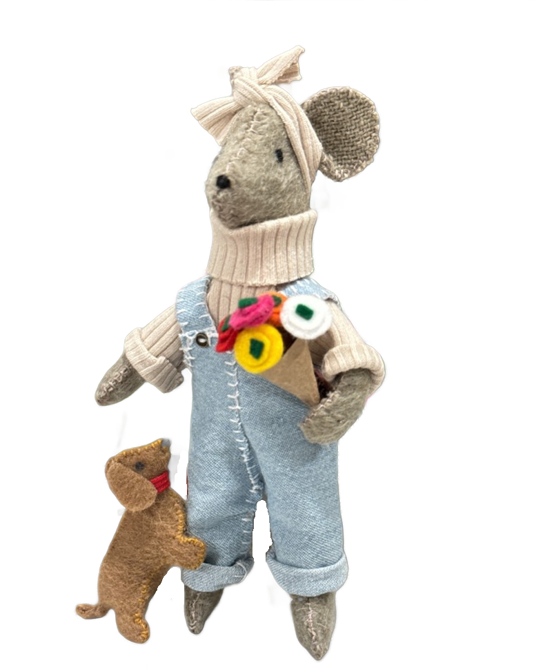 Market Day Mouse + Pup Sewing Kit
