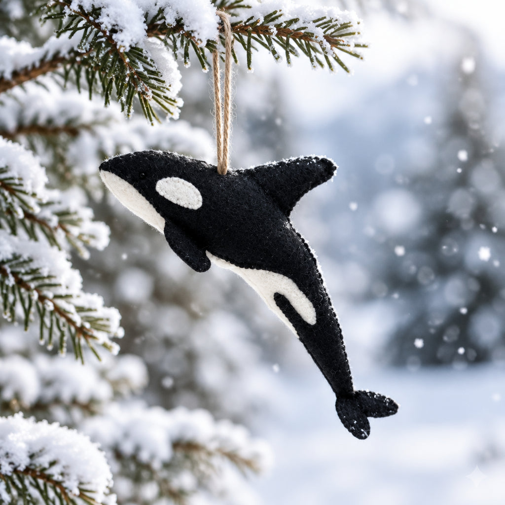 Orca Whale DIY Sewing Kit - ORCA CALF ORNAMENT